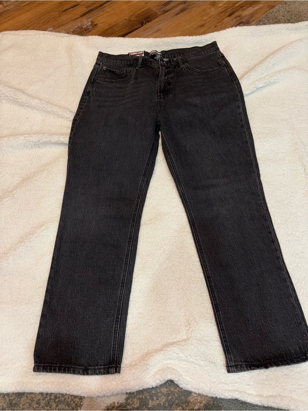 NWT Black Straight-Leg Jeans Size 12